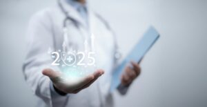 DoctorHoldsGlowing2025NumbersEmphasizingFuturisticHealthcareTrendsAnd | GHL Foundation
